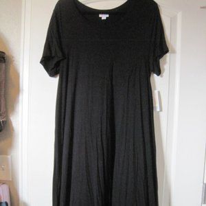 Lularoe Solid Black Carly Dress